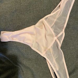 Victoria’s Secret mesh thong.